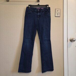 NWOT The Childrens Place Girls Bootcut Darkwash MidRise Classic Fit Jeans Sz 16